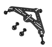 Ujjdwiurgh Diving Tray Video Triangle Stabilizer Gimbal Tripod Three-Legged Pan/Tilt Bracket Aluminum Alloy SLR Camera Underwater Photography Light Stand Base