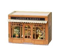 Ujjdwiurgh DIY Book Nook Kit with 3D Puzzle Model Building Wooden Bookshelf Bookend Toy Halloween Christmas Birthday Gift MINI-111