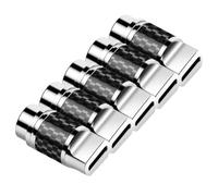 Ujjdwiurgh DIY Headphone Plug Carbon Fiber Shell USB C Connector ALC5686 Chip Type-C Conector 5pcs Electronics Earphone Jack Type C Silver Shell 5pcs