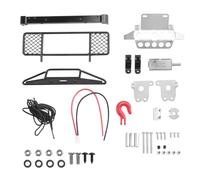 Ujjdwiurgh DIY Metal Front Rear Bumper Protection Board Winch for MN D90 D91 D99 MN99S 1/12 RC Car Upgrade Spare Parts