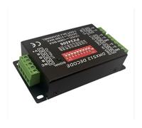 Ujjdwiurgh DMX512 Decoder Driver PX24506 3 Channel DMX512 to 3A Amplifier 108W- 216W 12V 24V DC LED Controller for RGB LED Strip Lights Tape Lightstape