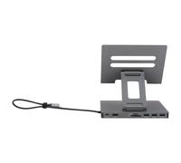Ujjdwiurgh Docking Station Laptop Stand Aluminum Alloy Multi Port Hub PD USB3.0 Stand SD TF Slot Gigabit Ethernet Docking Station,B