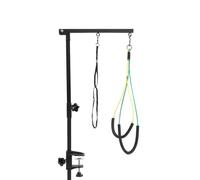 Ujjdwiurgh Dog Grooming Arm with 35" Adjustable No Sit Haunch Holders, Pet Grooming Hammock Pet Grooming Table Arm