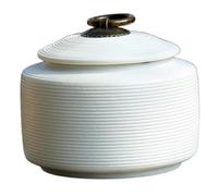 Ujjdwiurgh Dog Memorial Pet Urn Ceremony Box for Ashes Cremation Puppy Funeral Box Ceramics Coffin Animal Urnas Keepsake Urn WHITE 10x 8.5CM