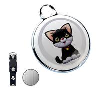 Ujjdwiurgh Dog Tracker Pet Tracker-Dog Tracking Collar Waterproof IP65 Works with Any Collar (Android & IOS Universal) Cat Version