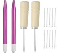 Ujjdwiurgh Doll Hair Rooting Holders Kit 0.6mm Doll Hair Rerooting Knitting Needles forDoll Hair Making Supplies DIY Crafts