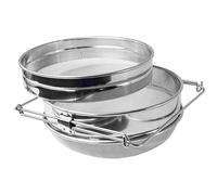 Ujjdwiurgh Double-Layer Stainless Steel Honey Filter Double Screen Beekeeping Equipment Filter Beekeeping Equipment