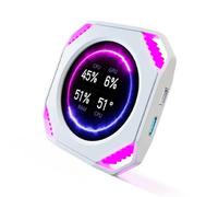 Ujjdwiurgh Dr21 Visual Water-Cooled Scree Diy Monitoring Dynamic Water-Cooled Scree Type C Secondary Screen Display Water-Cooled Scree White