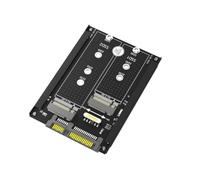 Ujjdwiurgh Dual M.2 B Key/Key SSD to 2.5Inch III Adapter with Frame Bracket - Retain MSATA SSD As 2.5Inch Drive