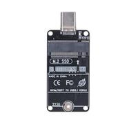 Ujjdwiurgh Dual Protocol M. 2 SSD Adapter RTL9210B Chip 10Gbps USB 3.2 GEN2 Type C Riser B+M/M Key for M2 NVME SSD