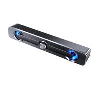 Ujjdwiurgh Dual Speaker Bar Wireless Portable Stereo, 360-Degree Surround Sound, Compatible with Computers, Projectors, Phones A