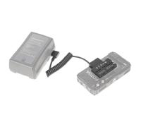 Ujjdwiurgh Dummy Battery D-Tap to Dual-Sided NP-F550 Coiled Cable DC Coupler Accessory for Monitor/Light/Mic/Transmitter Receiver Easy to Use