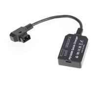 Ujjdwiurgh Dummy Battery Virtual Battery D-TAP V-Port to PD 100W Bidirectional Charging and Discharging Module USB Power Adapter for Monitor/Camera