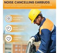 Ujjdwiurgh Earphone Bluetooth Ear Plugs for Work, Noise Suppression, Hearing Protection, Construction Sites, Noisy Places A