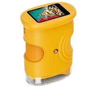 Ujjdwiurgh Educational for Kids Handheld Digital Microscope 2" HD Screen 50-1000X Pocket Microscope Birthday Gift for Children Yellow