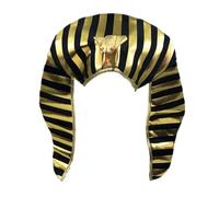 Ujjdwiurgh Egyptian Pharaoh Costume Pharaoh Hat Headpiece Gold-Plated Cobra for Halloween Dress Up Themed Party Supplies