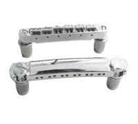 Ujjdwiurgh Electric Guitar Bridge, Standard 12 String Size Guitar Bridge Full Set Bridge Tail Stud Zinc Alloy Guitar Kit