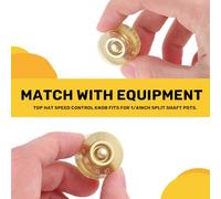 Ujjdwiurgh Electric Guitar Control Speed Knobs for LP Knob Parts Replacement Gold 4 Pcs