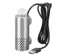 Ujjdwiurgh Electric Oil Removal Aquarium Filter Stainless Steel USB Powered Self-Priming Floating Head Oil Processing Fish Tank Film Processor