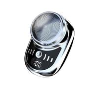 Ujjdwiurgh Electric Shaver USB Rechargeable Digital Display Men Travel Portable Detachable Shaver Beard Hair Trimmer,C