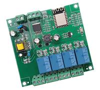 Ujjdwiurgh ESP8266 Wireless WiFi 4 Channel Relay Module ESP-12F WiFi Development Board for 5V/8-80V Power Supply