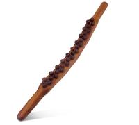 Ujjdwiurgh Fascia Stick,Full Body Scraping Stick, Gua Sha Wooden Therapy Stick with 31 Massage Beads