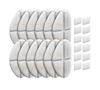 Ujjdwiurgh Filters and Pump Sponges for 7L/1.8Gal Dog Water Bowl Dispenser Cat Water Fountain Filter Replacement 12+12