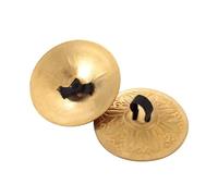 Ujjdwiurgh Finger Cymbals, Hand Cymbal Belly Dance Zills with Elastic Band, Percussion Music Instrument for Kids, Adults Pair Easy Install Easy to Use