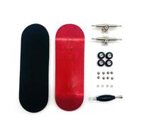 Ujjdwiurgh Finger Skateboard Board Width 32mm Professional Maple Fingertip Skateboard Double Rocker Mini Skateboard Red