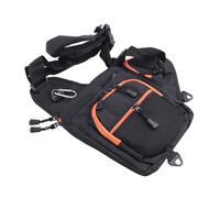 Ujjdwiurgh Fishing Bag Waterproof Fishing Rod Cover Bag Large Capacity Fishing Reel Lure Tackle Bag Outdoor Shoulder Bags Black