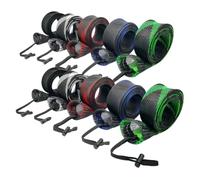 Ujjdwiurgh Fishing Rod Sleeves Socks Fishing Rod Cover Scalable Braided Mesh Rod Sleeve with Lanyard Fishing Accessories