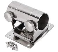 Ujjdwiurgh Fishing Umbrella Base Stand, Adjustable Stainless Steel Umbrella Holder Bracket Stand Base for Fishing Box