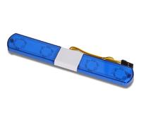 Ujjdwiurgh Flash Alarm Lamp LED Police Car Bright Light for 1/10 RC D12, Traxs Car Upgrade Parts, 145mm,Blue