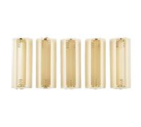 Ujjdwiurgh Flashlight Cylindrical 3 x AAA Battery Plastic Holder Box 5Pcs