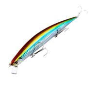 Ujjdwiurgh Floating Wobbler Fishing Lure Bionics Fish Bait Slow Sinking Swimbait Slow Suspending Lure for Surf Fishing Halibut C