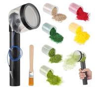 Ujjdwiurgh Flocking Kit Static Grass Applicator with Anti-Slip Handle Sand Table Model Materials Set for Landscape Craft