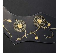 Ujjdwiurgh Flower Decoration EJ200 Style Acoustic Guitar Pickguard, Black