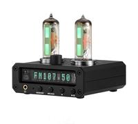 Ujjdwiurgh FM Radio VFD Clock Sound Level Indicator Preamp Stereo Headphone Amp P2-FM Magic 6E2 UK Plug