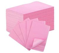 Ujjdwiurgh Foldable Nail Paper Towels 125pcs Disposable, Acrylic Table Practice Mat for Nails, Nail Table Exercise Sheets Pink
