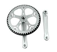 Ujjdwiurgh Folding Bike Crankset 52T Square Hole 170mm CNC Crankset Bicycle Crank Set Sprocket