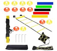 Ujjdwiurgh Football Basketball Agility Training Set Speed Training Equipment Set forPE Teachers forAdults