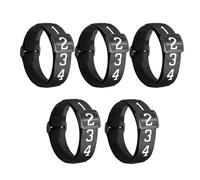 Ujjdwiurgh Football Referee Gear Straps Football Numbered Wrist Straps Football Yard Markers for Head Linesman Umpire Equipment