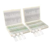 Ujjdwiurgh For Biological Science Education Microscope Slides 200-Pack Set 100 Plant& 100 Animal Tissues, Includes Labels and Storage Case