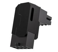 Ujjdwiurgh For Desktop Graphics Card Compatible 8 Pin PCIe GPU Power Adapter 90 Degree Angle Connector Aluminum Case Housing Black RVS