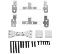 Ujjdwiurgh for MN D90 D91 D96 MN99S 1/12 RC Car Upgrade Parts Metal Pull Rod Base Seat & Axle Up Servo Bracket Mount Accessories,Silver