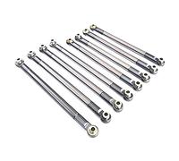 Ujjdwiurgh for MN86S MN86 MN86KS MN86K MN G500 Upgrade Parts 8PCS Metal Pull Rod Link Rod Linkage 1/12 RC Car Accessories,Titanium
