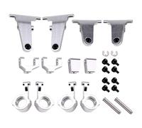 Ujjdwiurgh For MX5 NXS RC Car Metal Steering Cup Upper Lower Swing Arm Set Shock Tower Bracket Body Post Upgrade Parts Silver