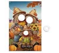 Ujjdwiurgh For Photography Backdrop-Autumn Pumpkin, 6x4 Ft Harvest Thanksgiving Scene with Rope Background