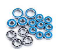 Ujjdwiurgh For SCX10 II Ar44 1/10 RC Crawler Car Wheel Hub Sealed Bearing Replacement Kit- 16 Pieces Upgrades Accessories
