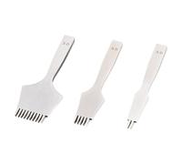 Ujjdwiurgh French Style Leather Chisel Polished Die-Steel Chisel Punching Tool Kits for Leather Working 3mm
